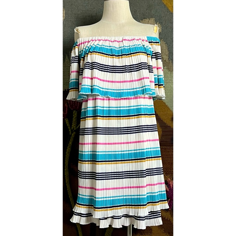 Anthropologie Bethany Off The Shoulder Mini Dress M